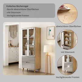 OTTO home Highboard 70 x 180 x 40 cm grau