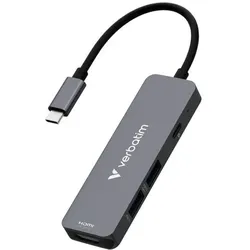 Verbatim USB-C Essentials Multi- Port Hub 4 Port            32155
