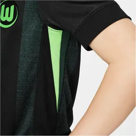 Nike VfL Wolfsburg Dri-FIT Stadium Auswärtstrikot 2024 Kinder 011 black/pro green/sub lime M 137-147 cm