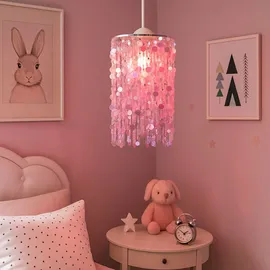 ETC Shop Hängelampe Pendelleuchte Kinderzimmer Wohnraum silber Fernbedienung Rgb Led, Metall, 1x Rgb Led warmweiß, Dxh27x152 cm