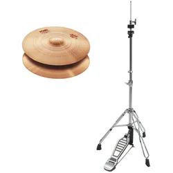 Paiste 2002 14" Heavy Hi-Hat + HiHat Maschine SET