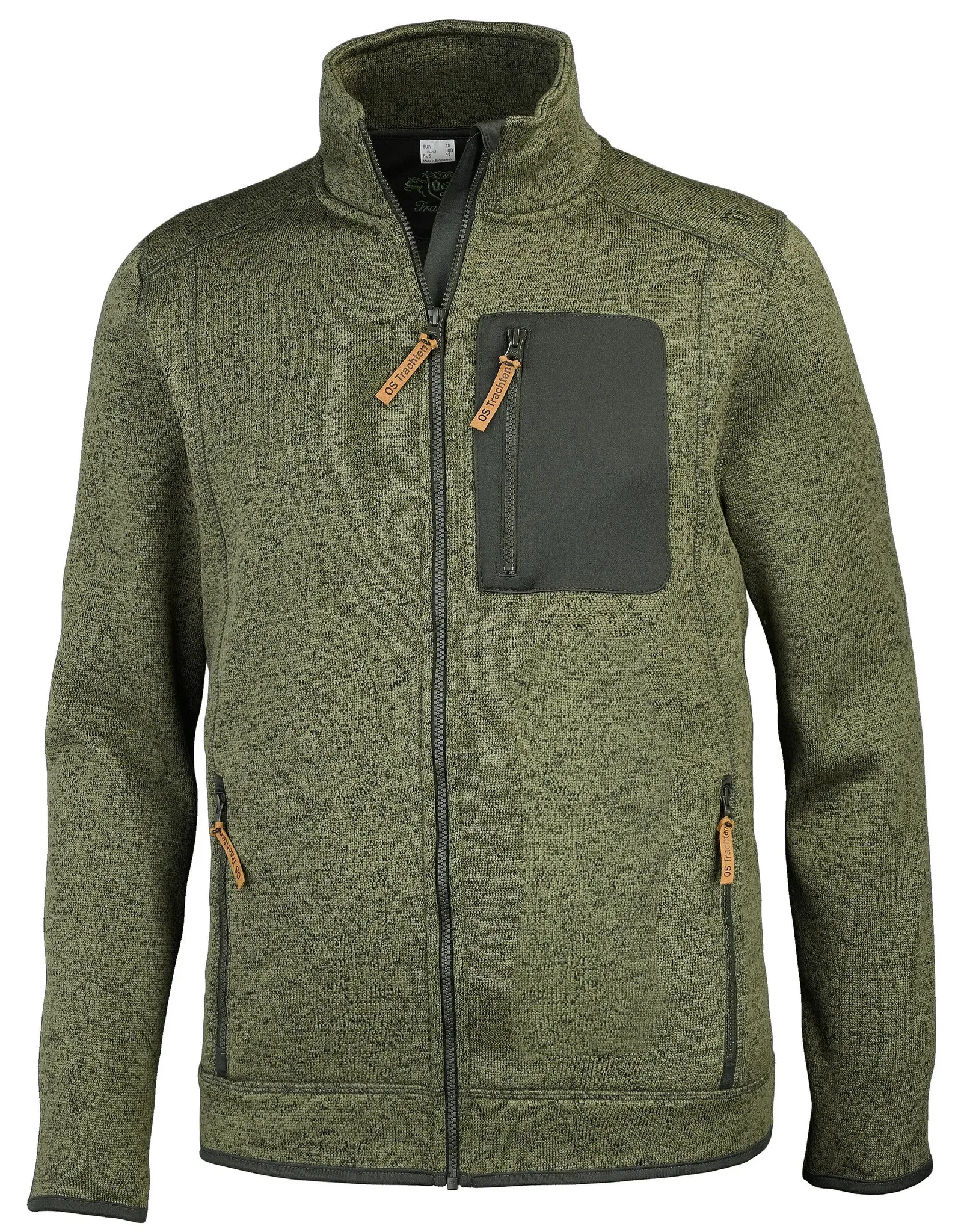 OS-Trachten Strickfleecejacke, schilf, M