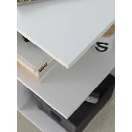 KADIMA DESIGN Computertisch SEGRE, großzügige Arbeitsfläche, praktische Aufbewahrung, Spanplatte.
