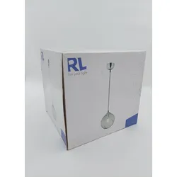 Reality Leuchten Pendelleuchte Clooney Chrom Rauchglas Ø20cm Max. 42W E27 ohne L...