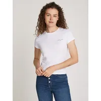 Tommy Jeans Linear Kurzarm-t-shirt - White L
