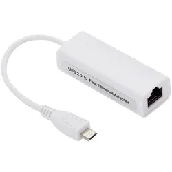 Micro USB 2.0 Fast Ethernet Netzwerkkonverter, weiß