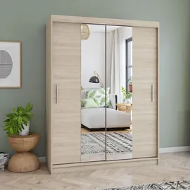 fabryka mebli idczak Schwebetürenschrank VISTA 01 150 x 200 x 61 cm Bronze