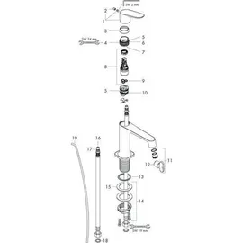 Hansgrohe Citterio M Einhandmischer Polished Black Chrome
