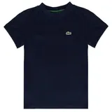 Lacoste T-Shirt mit Lacoste-Krokodil auf Brusthöhe, für Kinder bis 16 Jahre blau 110