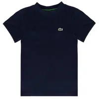 Lacoste T-Shirt mit Lacoste-Krokodil auf Brusthöhe, für Kinder bis 16 Jahre blau 110