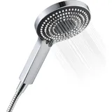 Duschkopf mit Schlauch 1,6m 6 Strahlarten Wassersparend Chrom