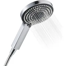 Duschkopf mit Schlauch 1,6m 6 Strahlarten Wassersparend Chrom