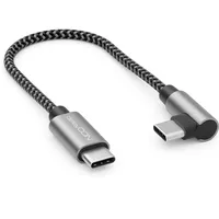 deleyCON USB-C 0,15 m Gewinkelt Schwarz
