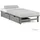 Homestyle4u Holzbett 90 x 200 cm Grau