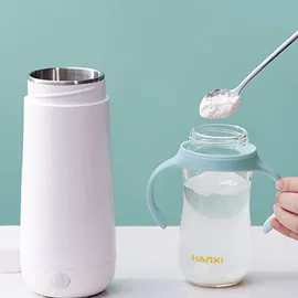 ulisem elektrischer Reisewasserkocher Lcd Display 4 Temperaturen, 350ml Tragbarer Elektrischer Wasserkocher 304 Edelstahl Liner, 300W 220V Anti-Trockenbrand- und Warmhaltefunktion