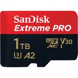 SanDisk Extreme Pro microSDXC UHS-I U3 V30 A2 1 TB + SD-Adapter