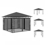 vidaXL Pavillon mit Moskitonetz 3x3x2,73 m Anthrazit 180 g/m2