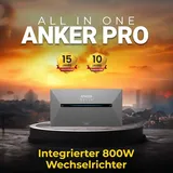 Anker SOLIX Solarbank 2 E1600 Pro Speicher mit integriertem Wechselrichter! 1600Wh All-in-One Stromspeicher Ohne Smart Meter! Plug & Play Einrichtung