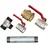 FP Doppelter Pumpenstock 400 mm silberfarben/beige