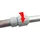 Steinbach Teleskopstange 2-teilig Silber/Weiß 240-480 cm