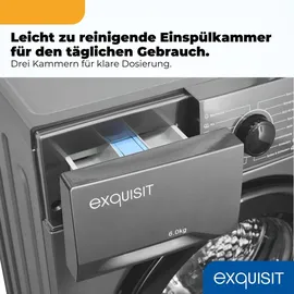 Exquisit WA56110-021A Waschmaschine (6 kg, 1000 U/min)