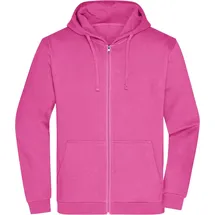 James & Nicholson Kapuzen Sweatjacke Hoodie Pink 4XL