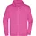 James & Nicholson Kapuzen Sweatjacke Hoodie Pink 4XL