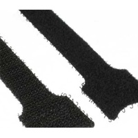 InLine Kabelbinder 12x240mm, Klett-Verschluss, 10er, schwarz
