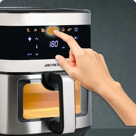 Berdsen Heißluftfritteuse XXL 9,1L Silber