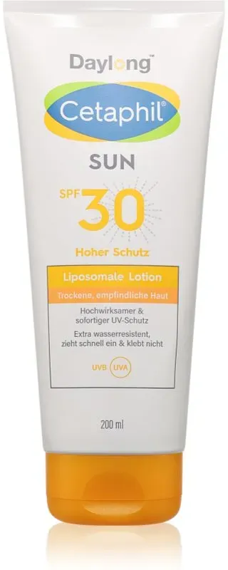 Daylong Cetaphil SUN Liposomal Lotion Bräunungsmilch für empfindliche Oberhaut SPF 30 200 ml