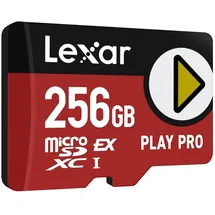 Lexar Play PRO MicroSDXC Express-Karte 256GB, bis zu 900MB/s Lesen, 600MB/s Schreiben, spieloptimiert, A2, 4K, Hochgeschwindigkeits-Speicherkarte für Handheld-Konsolen, Switch, tragbare Gaming-Geräte