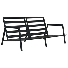vidaXL Garten-Lounge-Set 5-tlg. grau/dunkelgrau 47819