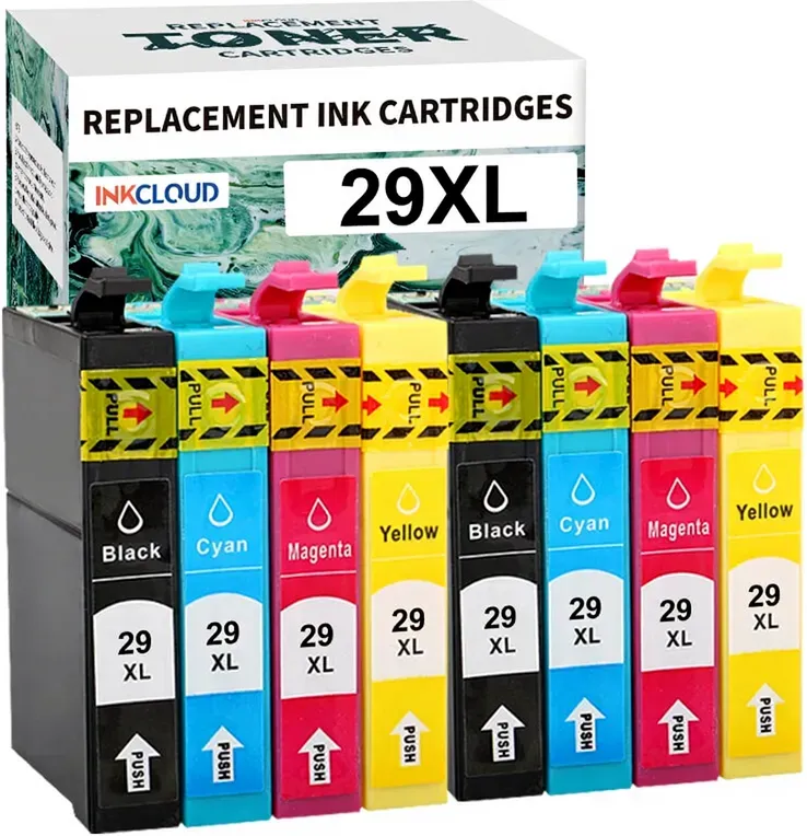 inkcloud 29XL Kompatible Tintenpatronen für Epson 29XL XP-342 352 2K 2C 2Y 2 m