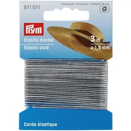 Prym Elastic-Kordel, 1,5 mm, 3 m, silberfarbig, Silber,