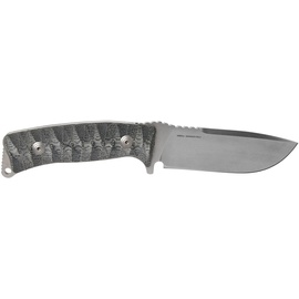 Fox Knives PRO-HUNTER FIXED STONEWASHED BLD- Micarta Black Canvas HDL FX-131 MBSW