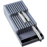 Retoo Messerblock 40 cm für 18 Messer, Professional Liegend