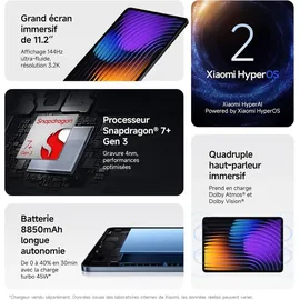 Xiaomi Pad 7 11,2" 256 GB Wi-Fi Gray