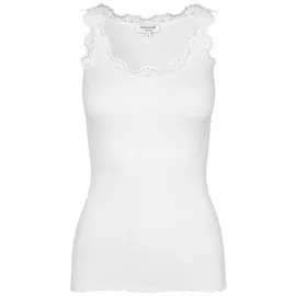 Rosemunde Damen Seidenbabette ärmellos top Weiß S