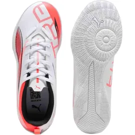 Puma Ultra 5 Play IT Hallenschuhe Kinder Puma White/Puma Black/Glowing Red 34
