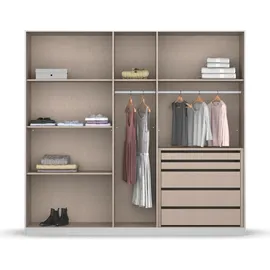 Rauch Monostar, mit Glasfront sowie umfangreicher Innenausstattung grau ¦ Maße (cm): B: 226 H: 210 T: 54.0