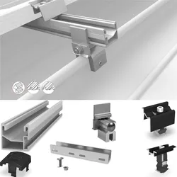 K2 Systems SeamClamp Set für 9 Module auf Doppelfalz-Dach PV Unterkonstruktion