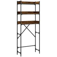 VidaXL Waschmaschinenregal Räuchereiche 67x25x163 cm Holzwerkstoff