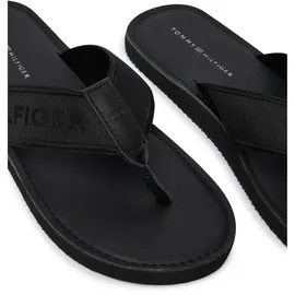 Tommy Hilfiger HILFIGER LEATHER BEACH SANDAL schwarz 45