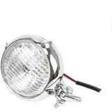 Elektrischer Retro-motorradscheinwerfer, 3,5" Weißes Galvanisiertes Glas, Vintage-design