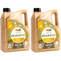 Total Motorenl 5W-40 Quartz 9000 Energy, 5 Liter, 5W-40 5L (Packung mit 2)