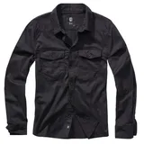 Brandit Textil Flannel Langarmhemd Black 5XL