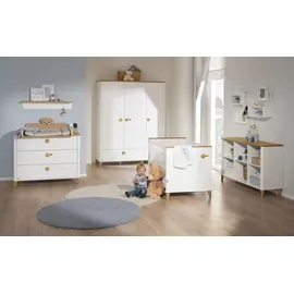 Paidi Kinderregal Lotte & Fynn 142,4 x 89,7 x 40,5 cm Eiche massiv weiß