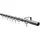GARDINIA Gardinenstangen-Set Zylinder Ø 19 mm Länge 220 cm Edelstahl-Optik