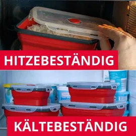 Westmark Faltbare Frischhaltedose rot 400 ml