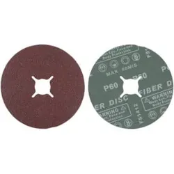 BGS Fiber-Schleifscheiben-Satz Körnung 60 Aluminiumoxid 10 teilig
